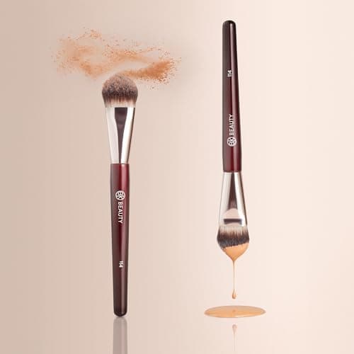BK BEAUTY 114 DUAL-SIDED CONCEALER BRUSH – Precision Concealer & Powder Makeup Brush for Under-Eyes, Blemishes, and Touch-Ups, Soft Vegan Bristles - Thumbnail 6