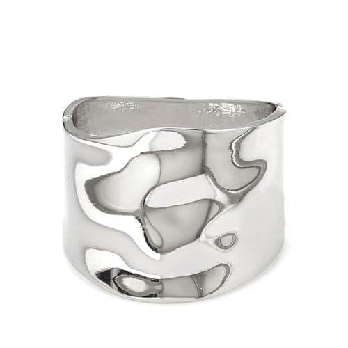 AYWFCBF Bangle Bracelets for Women | Trendy Wide Bracelets | Hinged Arm Cuff Bangles Chunky Silver Plated Bracelets for Women - Image 1