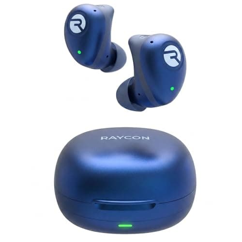 Raycon Fitness Bluetooth Wireless Earbuds + Microphone with Active Noise Canceling, Sweat & Water-Resistant Earphones, Running Headphones, Ear Buds Wireless Bluetooth 56 Hours Playtime (Blue) - Image 1