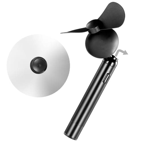 GS GLOWSEEN Super Mini Fan Pocket Portable AAA Battery Powered,Tiny Personal Handheld Fan for Travel,Outdoor Events,Eyelash Extension,Camping,Theme Parks - Flexible Head - Image 1