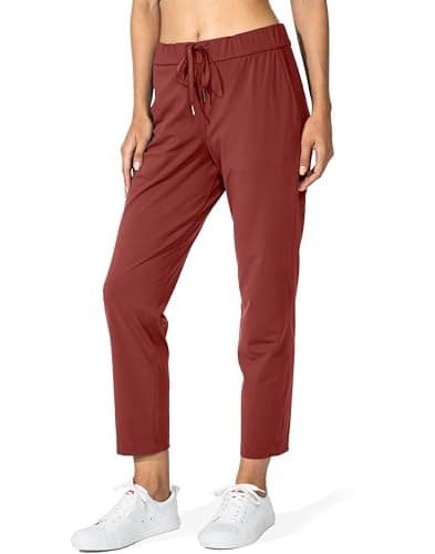 G Gradual Women's Pants with Deep Pockets 7/8 Stretch Sweatpants for Women Athletic, Golf, Lounge, Work (Savannah, Medium) - Image 1