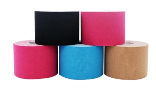 Kinesiololgy Tape for Shoulders,Ankle & Knees Support, 2in×32 Feet Sport Tape Roll for Athletes, Uncut Premium Cotton K-Tape, Hypoallergenic, Waterproof, Black - Image 1