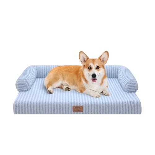 Dog Bed Medium Size Dog-Orthopedic Waterproof Bed for Dogs,Foam Couch Sofa with Washable Removable Cover & Non-Slip Bottom