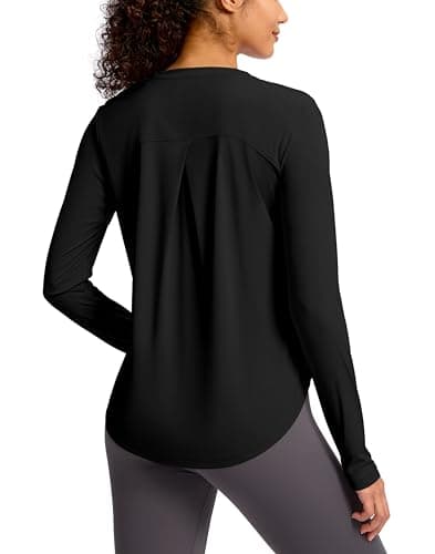 Soothfeel Women's UPF 50+ Sun Shirts Long Sleeve SPF UV Protection Rash Guard Lightweight Quick Dry Hiking Workout Tops blackL - Image 1