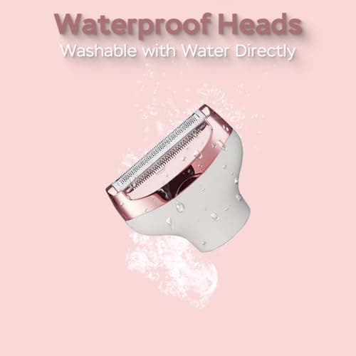 Vacto Electric Razors for Women, 4-in-1 Women’s Facial Hair Removal, Face Shaver Ebrow Trimmer Pubic Bikini Trimmer Portable Ladies Shaver Womens Razors for Shaving - Thumbnail 4