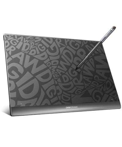 DIGIDRAW T610 Drawing Tablet 10x6 Inch, Paper-Like Graphics Tablet with 16384 Levels Battery-Free Stylus, 8 Shortcut Keys Art Pad for Painting, Illustration & OSU Gaming, Mac/PC/Android/Chromebook - Image 1