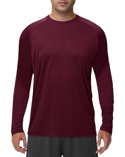 Long Sleeve Shirts for Men - Quick Dry Moisture Wicking UV UPF Sun Protection T-Shirts for Fishing Workout Swim - Image 1