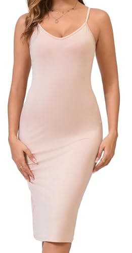 LB LIFEBEST Women's Full Slips Cami Long Spaghetti Strap Under Dress - Image 1