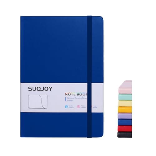 SUQJOY Lined Journal Notebooks for Writing, 100 GSM Thick Paper, 1 Pack Hardcover Notebooks, A5 College Ruled Notebook, Journaling Notebook for School/Travel/Office (Blue- 1 Pack) - Image 1