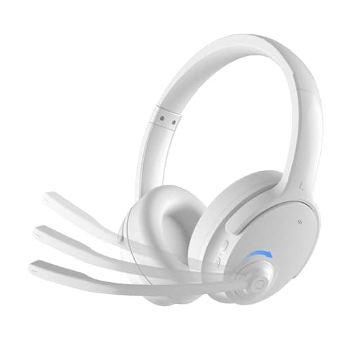 Skyaudio AI Translation Headphones Real Time, Meeting Recording + TF Card, Ear Return, 144 Languages Learning Headphones, Over-Ear Translation Device for Remote Meetings, Online Courses –White - Image 1