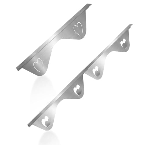 Stainless Steel Stove Gap Covers, Stove Gap Filler, Oven Gap Filler, Range Trim Kit in Kitchen, JessWednes 2 PCS Extendable Guard 13.8" to 27.5", Width 0.79", Heat Resistant and Easy to Clean (SILVER) - Image 1