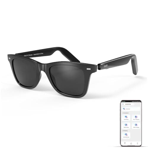 GetD 2026 AI Glasses for Men & Women, Smart Glasses Powered by ChatGPT, AI Real-time Translation with 145 Languages, 11H Music Play, Bluetooth Sunglasses with Polarized Lens, UV Protection for Travel - Image 1