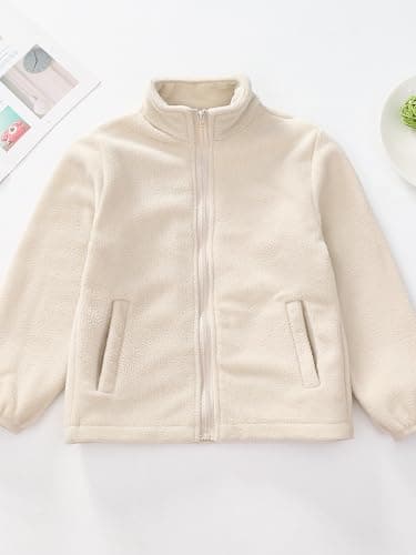 ELUCKFACE Kids Windproof 3-in-1 Winter Jacket, Hooded Water-Resistant Thick Coat with Detachable Fleece for Boys Girls Black 7-8 Years - Thumbnail 6