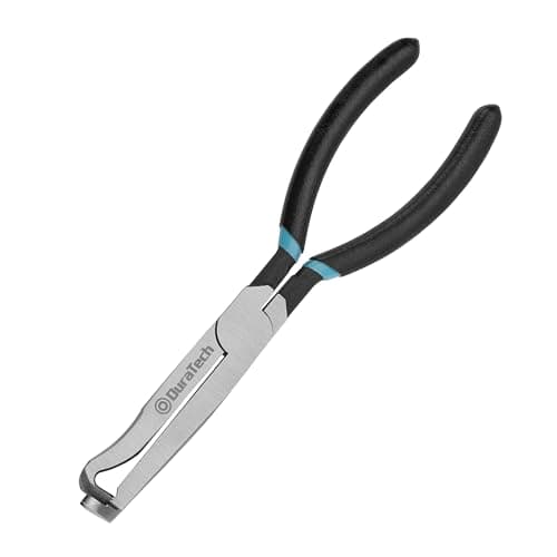 DURATECH Electrical Disconnect Pliers, 8-inch Automotive Electrical Connector Pliers, Automotive Plug Removal Tool for Car Fuel Pump, Spark Plug, Ignition Coil, Fuel Injector, Push Tab Style Plugs - Image 1