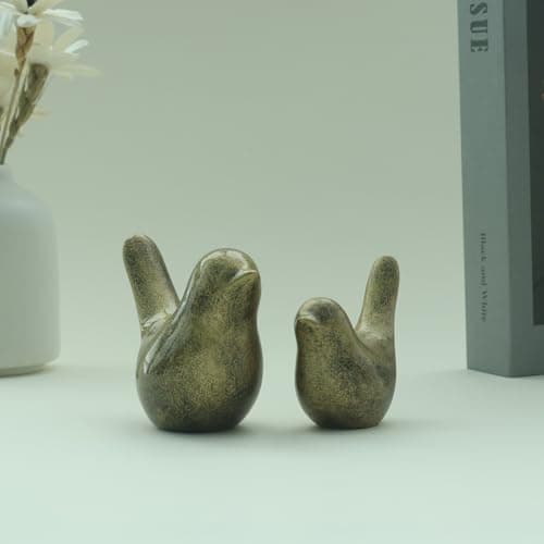 YeseeYe Birds Statues Home Decor Figurine Modern Style Sculpture Decorative Ornaments for Living Room, Bedroom, Office Desktop, Cabinets - Image 1