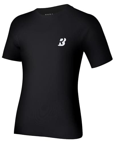 Roadbox Boys Youth Compression Shirt - Short Sleeve Undershirt for Kids Quick Dry Athletic Baseball T-Shirt Base Layer - Image 1