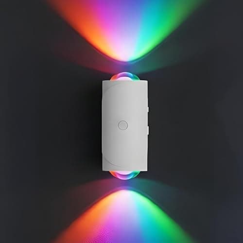 ZSYZDL Rechargeable Motion Sensor Night Light, Magnetic RGB Color Changing LED Ambient Lighting, Compact Battery Operated Indoor Wall Light for Hallway, Stairs, Bathroom & Kids Room (USB-C) - Image 1