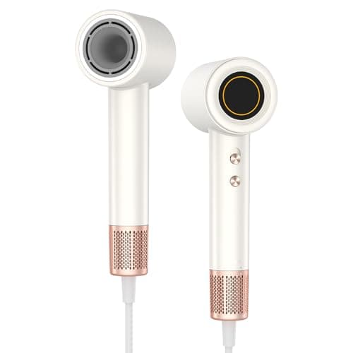 Hair Dryer,BOWEI Professional 110000RPM Blow Dryer - Smart Temp Control Thermal Protection, Low Noise & Magnetic Nozzle for Women Girl Kids Salon-Grade Blowouts at Home & Travel - Jade - Image 1