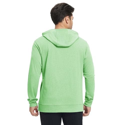 M MAELREG Hooded Sweatshirts for Men Breathable Lightweight Performance Heather Golf Pullover Hoodies With Pockets - Thumbnail 3