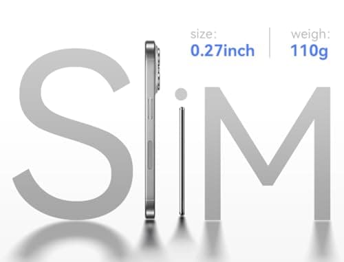 Kuulaa Magnetic Power Bank 5000mAh 0.27'' Ultra Slim Portable Charger Magsafe Battery Pack for iPhone Air/16 Pro Max/15/14/13/12 Mini, White - Thumbnail 2