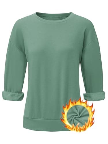 STOLKISS Women’s Oversized Cute Fleece Lined Pullover Long Elastic Sleeve Sweatshirt Comfy Fashion Pullover Thicken Tops 2025 - Thumbnail 5