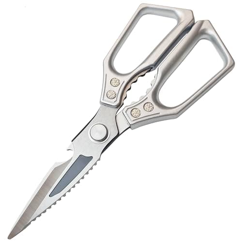 TUOLEWE Heavy Duty Kitchen Scissors - 3.0mm Thickened Professional Stainless Steel Blades, All-Purpose Dishwasher Safe Meat & Poultry Shears for Cutting Chicken Bones, Food Prep - Image 1