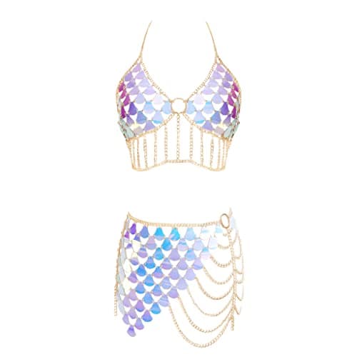 Connie Cloris Women's Sexy Suit Body Chain (G-Gold Colour) - Image 1