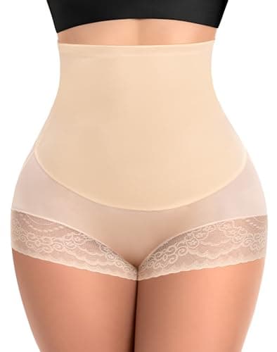 Ganado Tummy Control Shapewear for Women High Waisted Shaping Underwear Seamless Stomach Body Shaper Girdle Panties (#4 Beige (High Waisted), XX-Large) - Image 1