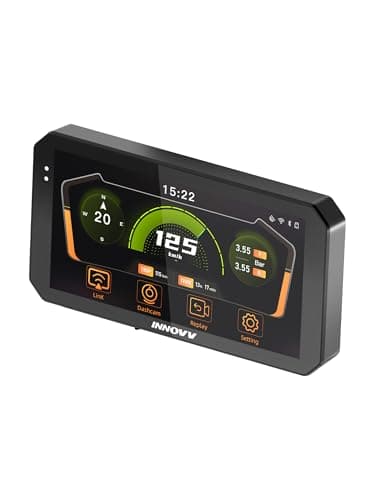 INNOVV N2 6" Motorcycle CarPlay Screen, Wireless Apple CarPlay & Android Auto GPS Navigation System, IP67 Waterproof Touchscreen, 5G Dual-Band Wi-Fi, Bluetooth 5.2, Parking Mode for Motorcycles - Image 1