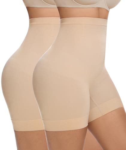 FRESBEIT Womens Tummy Control Shapewear, Girdles Body Shaper Butt Lifting Shapewear Shorts Under Dress 2XL - Image 1