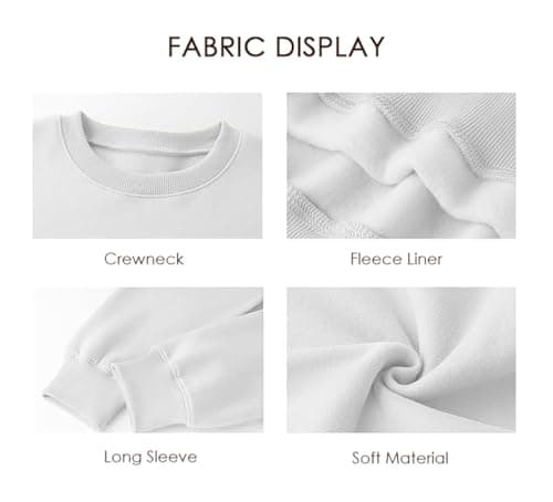 AMWIPE Magic Kingdom Sweatshirts For Women Oversized Magical Shirt Cute Vacation Tees Girls Castle Graphic Long Sleeve Tops White - Thumbnail 4