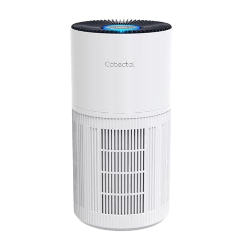 Air Purifiers for Home Large Rooms, Cobectal Air Cleaner with H14 True HEPA 3-in-1 Filter Covers up to 1650ft², Air Quality Sensor, Aroma Function & Sleep Mode, Pet Air Purifier, White