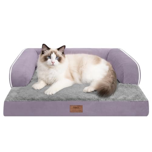 Small Dog Bed and Cat Sofa Waterproof Orthopedic Dog Beds for Small Dogs Cat Bed Comfy Pet Couch Sofa Beds with Washable Removable Cover & Non-Slip Bottom - Image 1