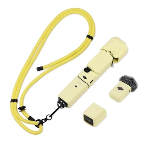 Flymile Pocket 3 Silicone Cover & Lanyard Strap, Protective Case for DJI Osmo/Xtra Muse Accessories(Yellow) - Image 1