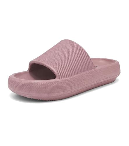 Haifago Pillow Slippers for Women Cushion Feather Recovery Cloud Ssndals, House Bathroom Slides Indoor Outdoor EVA Foam Slide Comfort Quick Drying - Image 1