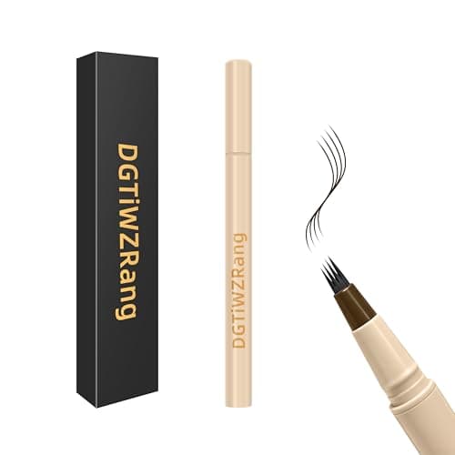 Eyebrow Pen Makeup for women Waterproof Eyebrow Pencil Last All-Day Microblading Brow Pen for Natural Eyebrows,Hairlike Eyebrow Pen Dark Brown also Suitable for Men to Supplement Hairline - Image 1