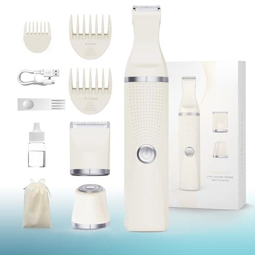 3-in-1 Electric Razor for Women,Pubic Hair Trimmer Bikini Trimmer Waterproof,Hari Trimmer for Women Rechargeable, Trimmers for Grooming,Lady Shaver - Image 1