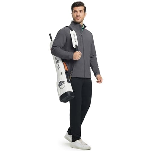 M MAELREG Mens Casual Jacket Performance Stand Collar Long Sleeve Sweater Insulated Jacket Texture Warm Winter Coat - Thumbnail 6