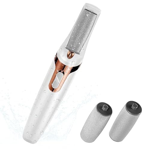 Electric Foot Callus Remover, Electronic Foot File, Portable Electric Callus Remover for Feet, Pedicure Tools for Dead Skin Calluses (White) - Image 1