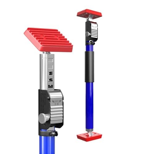 3-H Cabinet Jacks for Installing Cabinets 1 Pack,Thickened All-Steel Adjustable Support Pole, Heavy-Duty Third Hand Tool with Self-Locking Spring Ratchet, 15.7"-24.4",Blue-1pc - Image 1