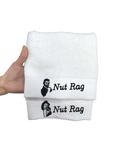 2-Pack of Funny Towels are Perfect for Couples, Lovers, Friends, and Special Occasions. They Make Unique Gifts for Anniversaries, Christmas, Halloween, and Valentine's Day. Everyday Bath Essentials - Image 1