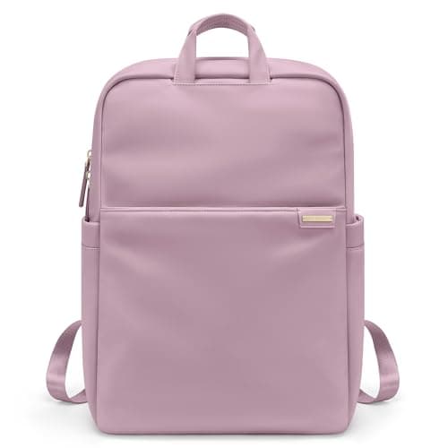 GOLF QUALITY Slim Laptop Backpack for Women, Lightweight Business Backpack for Women Computer Bag Purse for Commuting, Fit 14Inch, Pink Purple - Image 1
