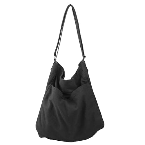 GEMIU Canvas Tote Bag Large Hobo Crossbody Purse Multi-pocket Messenger Bags for Women and Men Travel Work - Image 1