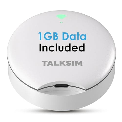 TALKSIM UFO Mobile Hotspot with 1GB Data, 4G LTE Portable WiFi Hotspot Device MiFi, Support AT&T, T-Mobile, Verizon Network |10 Devices, USA Coverage, No SIM Require, No Contract (White, 1GB 7Days) - Image 1