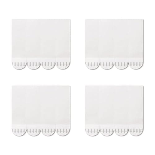 64 Pack Medium Replacement Adhesive Strips Refill, Poster Strips, Damage-Free Hanging Strips for Wall Hooks, No Tools Removable Sticky Strips for Home, Office, and Dorm Decor, White Adhesive - Image 1