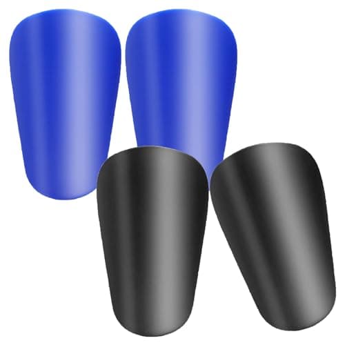 Motspo 2 Pairs Soccer Extra Mini Shin Guards for Toddler Kids Youth and Adults - Ultra Miniature Shin Guards Soccer - Extra Small Shin Pads So Light and Comfortable for Boys, Girls, Men, and Women - Image 1