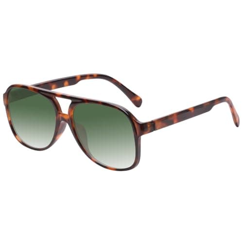 YDAOWKN Retro Aviator Sunglasses for Women Mens Large Frame Classic Vintage 70s Sun Glasses Aviators - Image 1