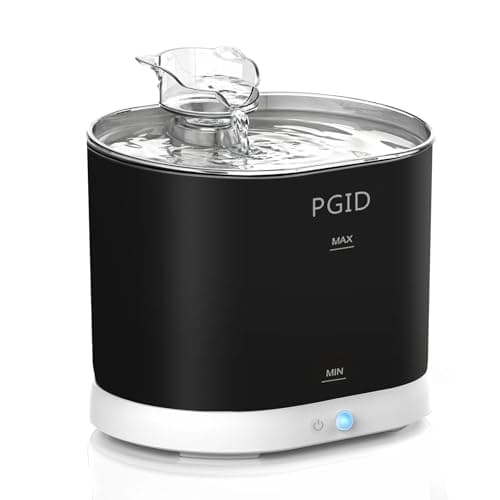PGID Cordless Cat Water Fountain for Drinking, 5000mah Battery Operated Pet Dog Water Fountain, 74oz/2.2L Automatic Cat Water Dispenser for Cats Dog Indoor Outdoor - Image 1