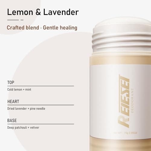 Reieset Natural Deodorant with Naturally Derived Ingredients Deodorant for Women and Men,Aluminum Free,72 Hour Odor Control,Lavender and lemon scent - Thumbnail 6