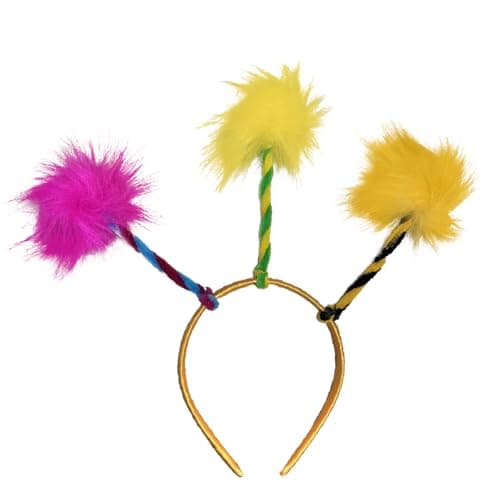 Vonlynfay Colorful Pom Pom Headband Party Costume Accessories Party Favors - Image 1